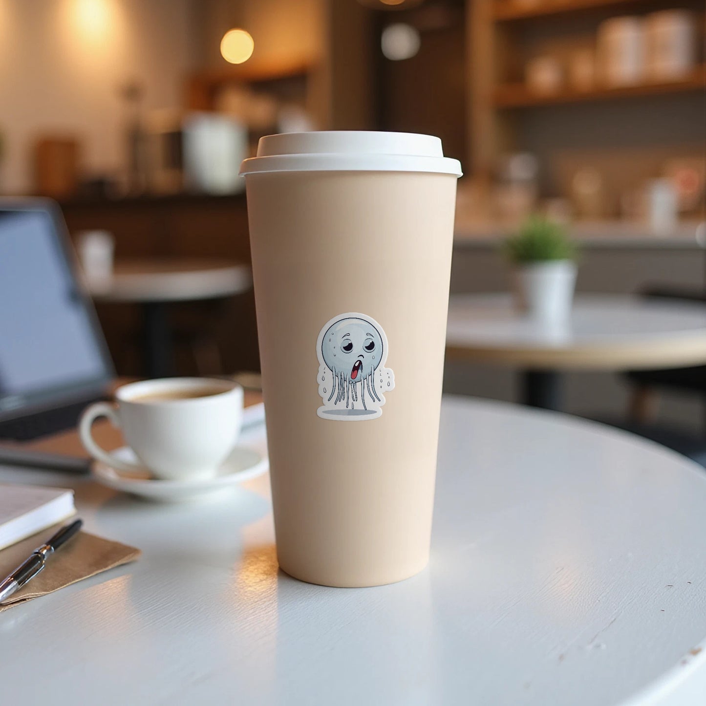 Sad Ghost Tall Cream Coffee Travel Cup product