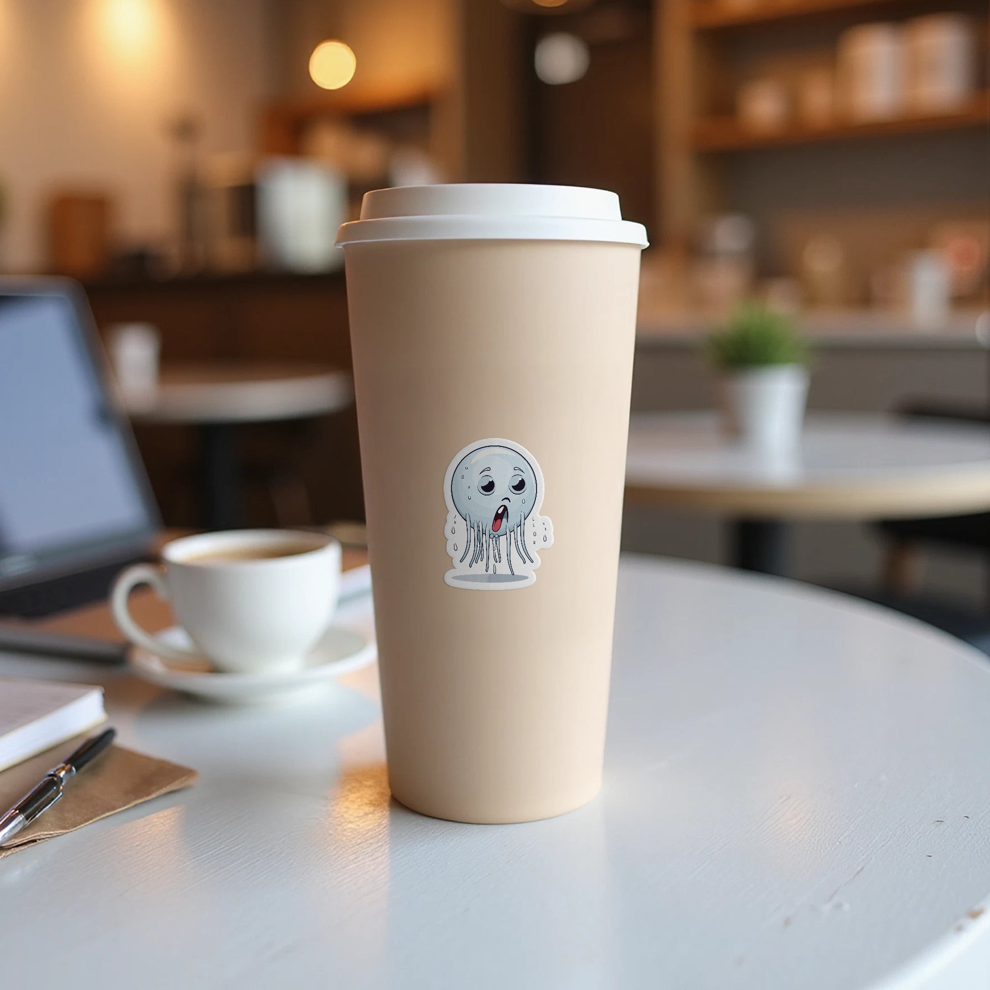 Sad Ghost Tall Cream Coffee Travel Cup product