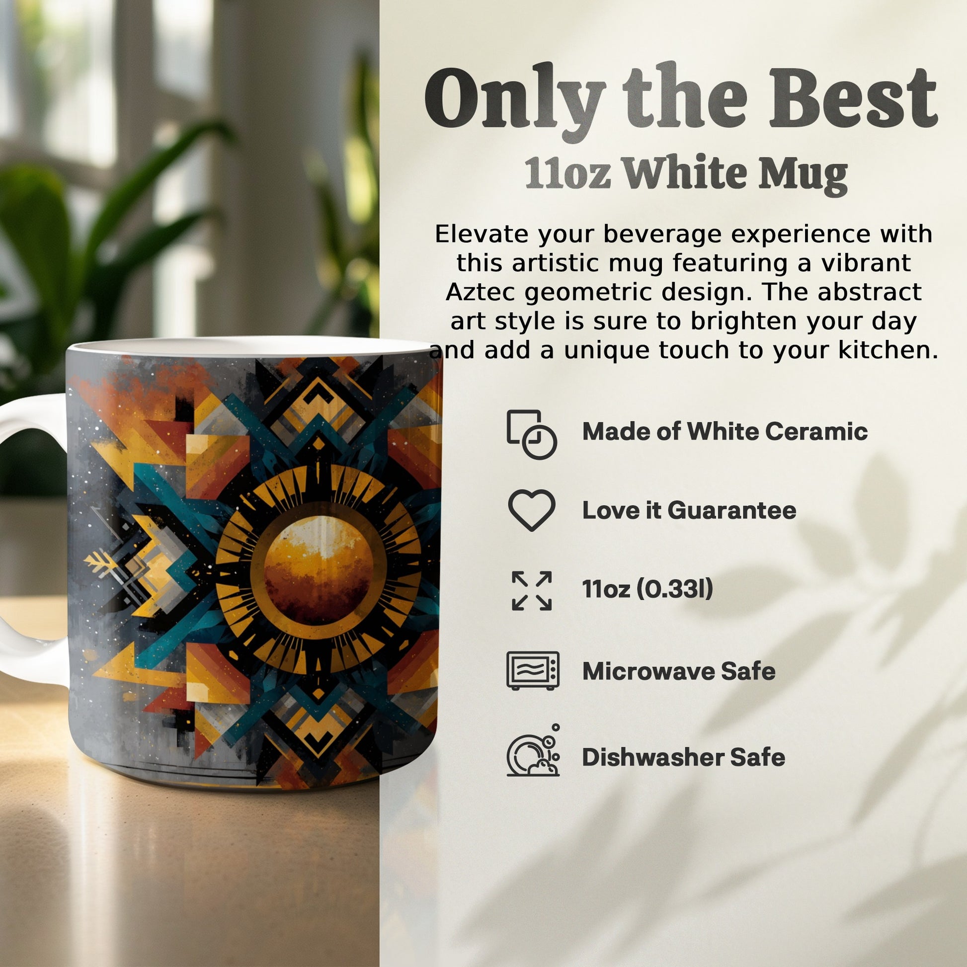 Elevate Your Experience with Aztec Geometric Mug product