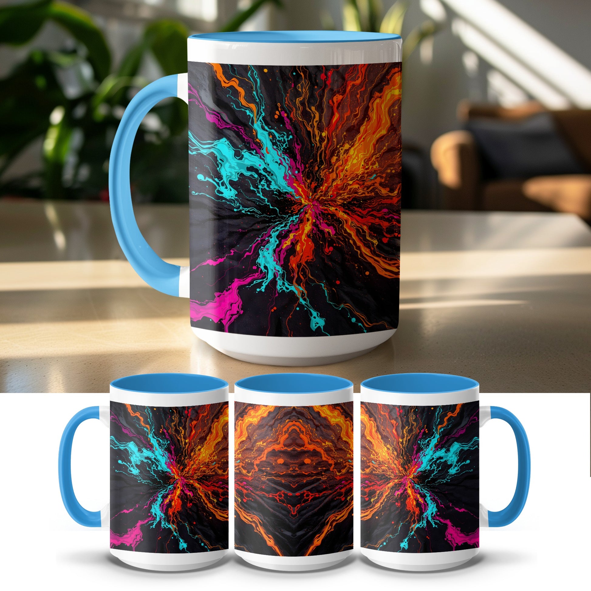Colorful Abstract Art Design Ceramic Mug product type