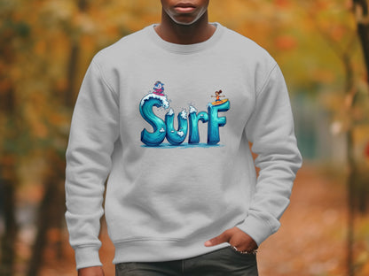 Surf Motif Water Adventure Themed Sweater product type