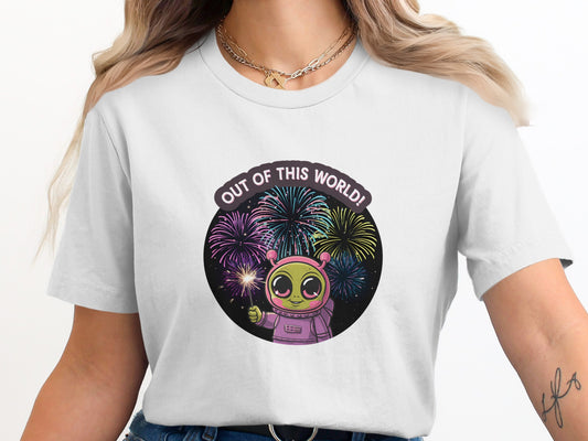 Alien Fireworks Out of This World T-Shirt product type