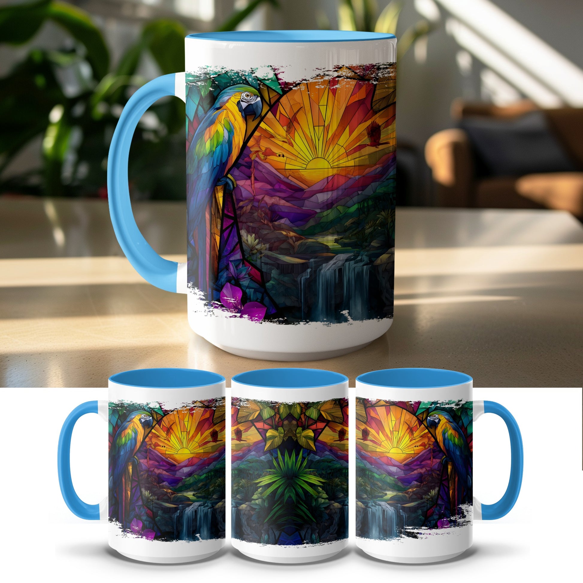 Colorful Tropical Sunset Scene Coffee Mug product