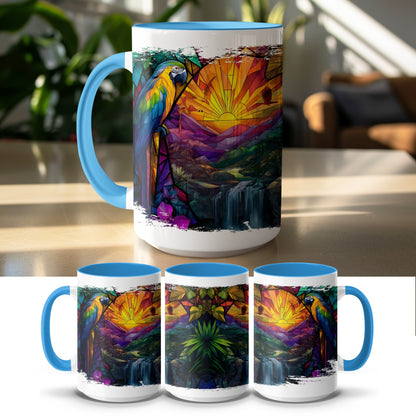 Colorful Tropical Sunset Scene Coffee Mug product