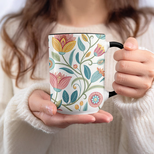 Beautiful Floral Mug with Artistic Designs Product type