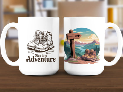 Step into Adventure Scenic Hiking Mug product
