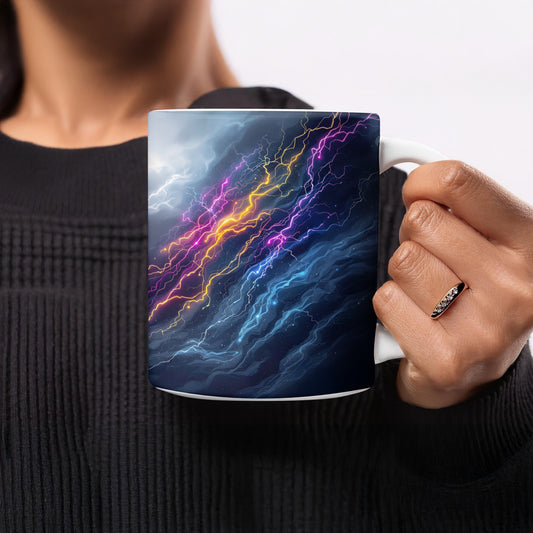 Vibrant Lightning Storm Design Coffee Mug product