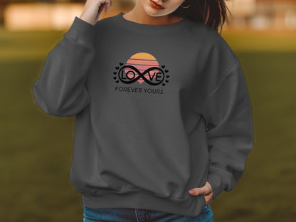 Love Forever Yours Sunset Design Sweatshirt product