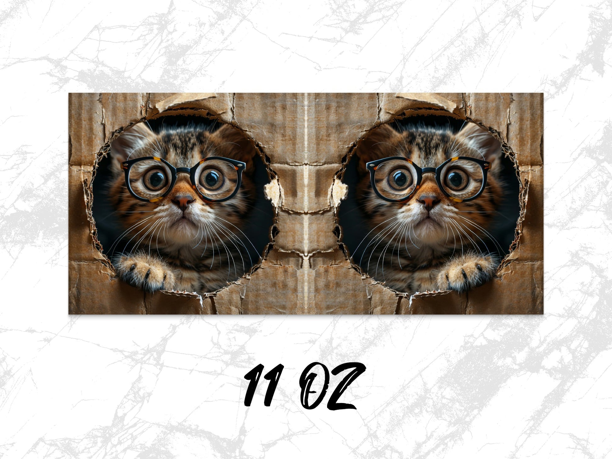 Cute Cat Mug, Funny Kitten Face Coffee Cup, 11 oz Novelty Gift, Animal Lover Tea Mug, Unique Pet Themed Kitchenware