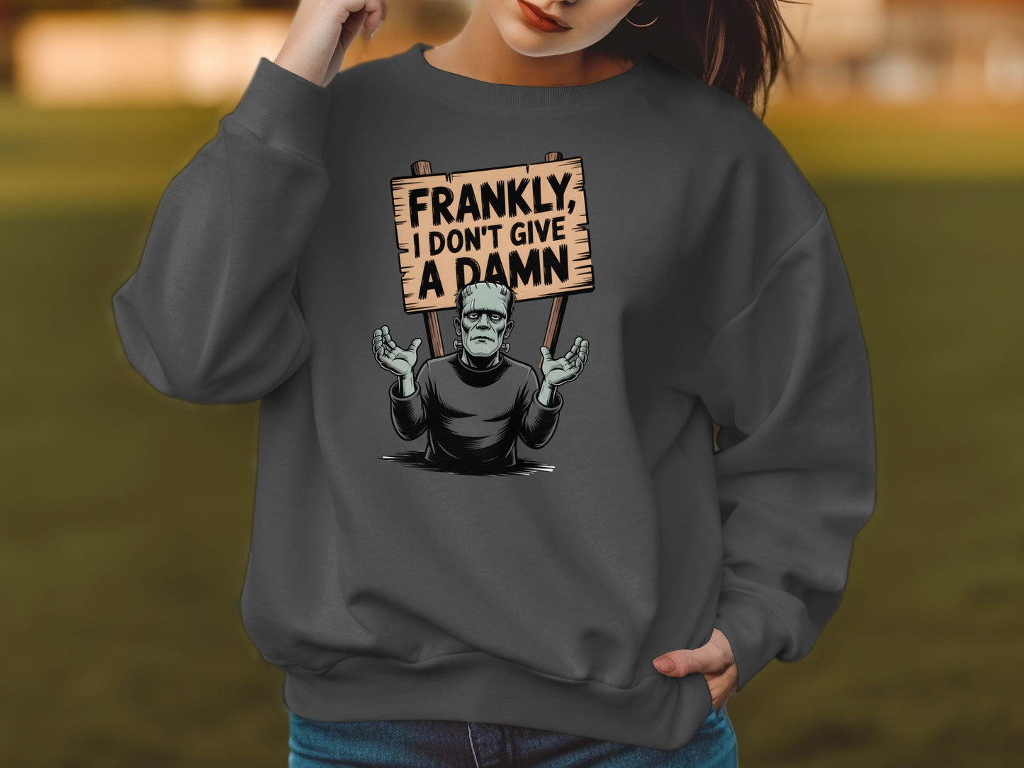 Frankly I Don't Give a Damn Graphic Sweatshirt product type