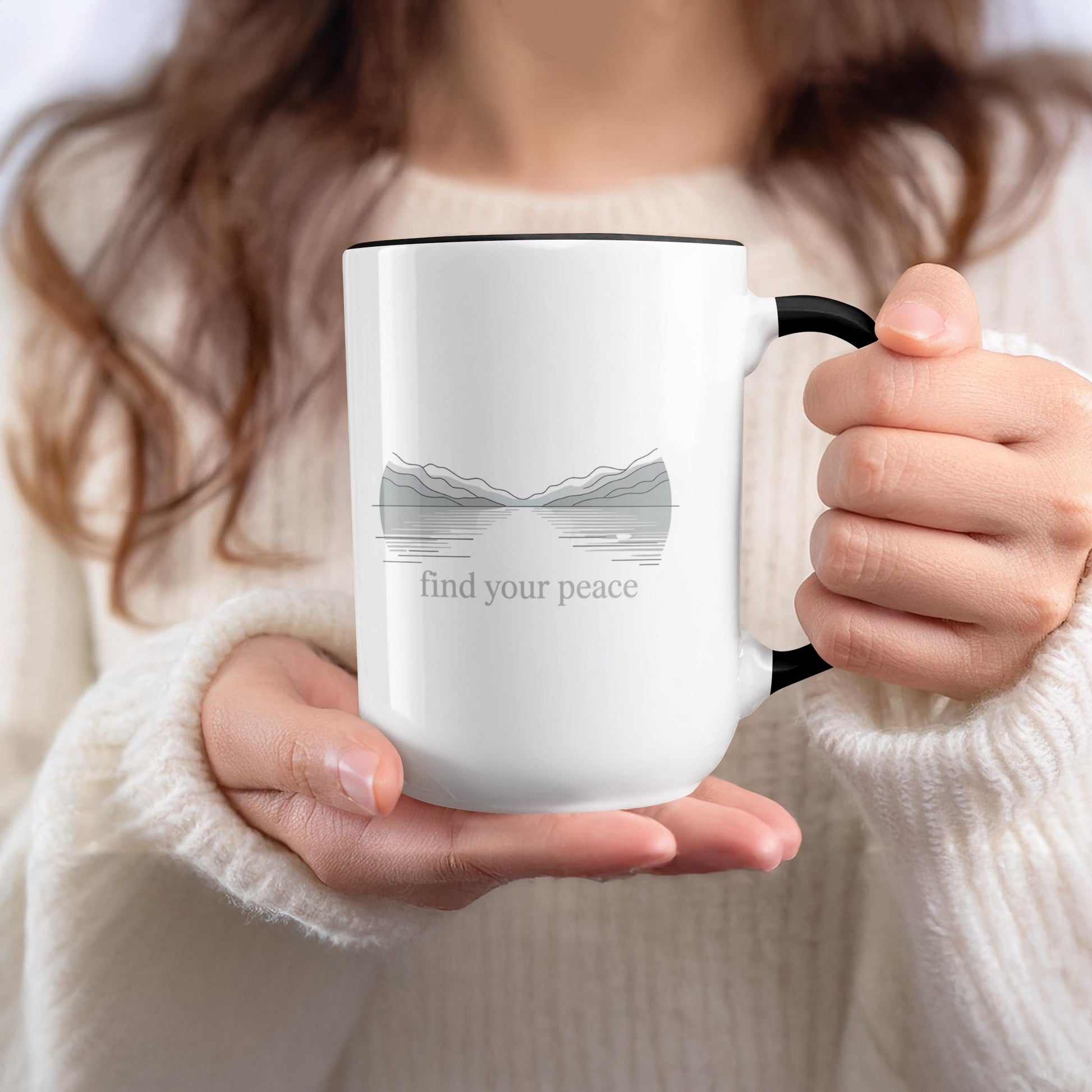 Inspirational Find Your Peace Mug product type