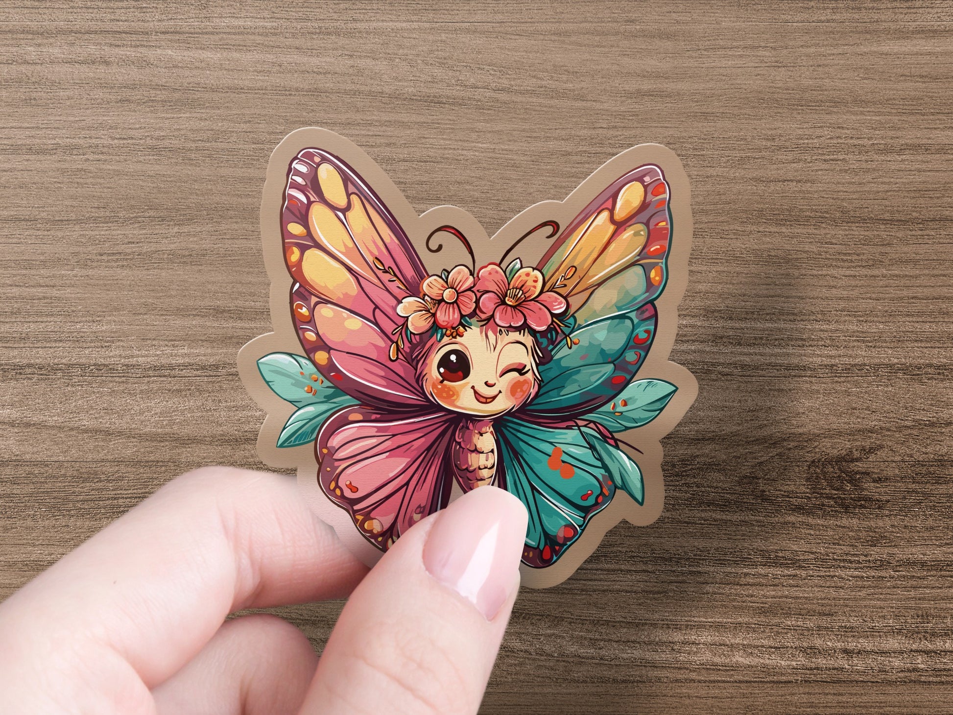 Colorful Cute Butterfly Sticker Art Decor product type