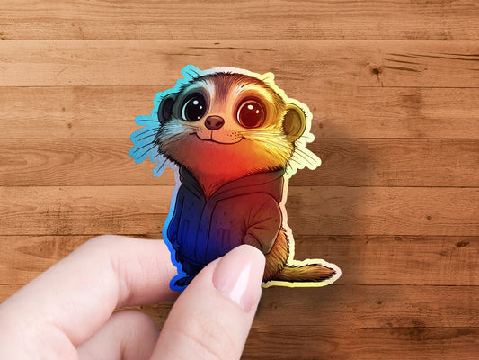 Cute Cartoon Meerkat Sticker for Your Collection or Gift product type