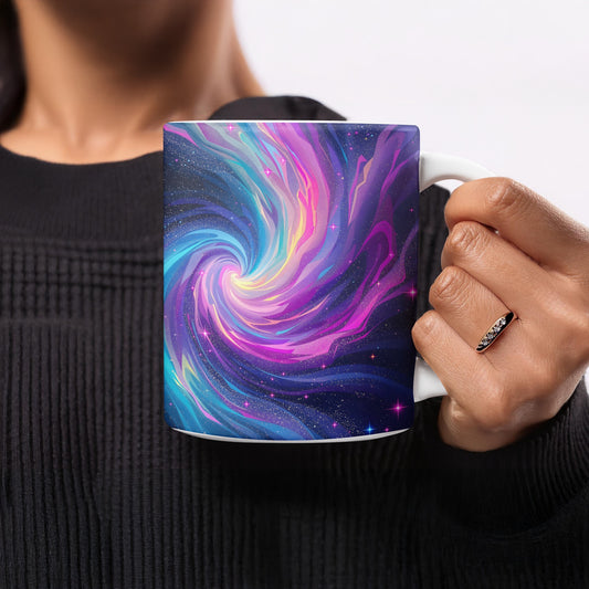 Colorful Swirling Galaxy Design Coffee Mug product type