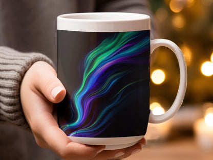 Vibrant Abstract Swirl Ceramic Coffee Mug product