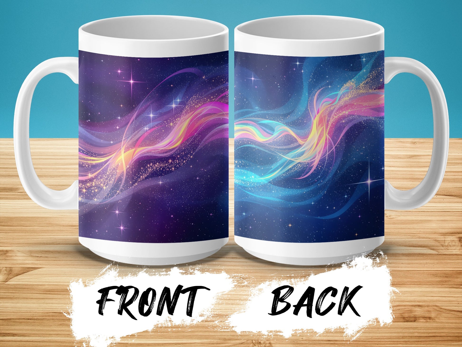 Colorful Abstract Swirling Pattern Design Mug product type