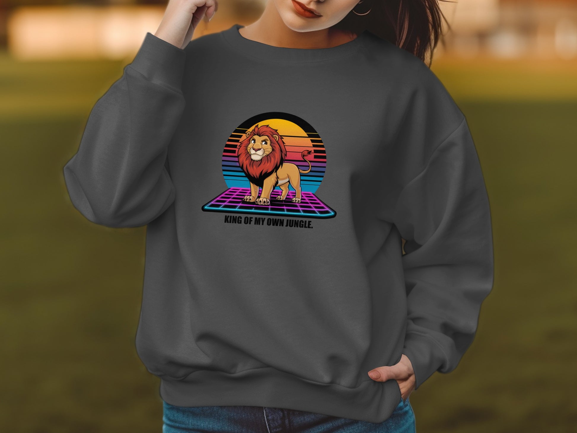 King of My Own Jungle Graphic Sweater product