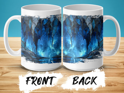 Mystical Blue Cavern Graphic Art Coffee Mug product type