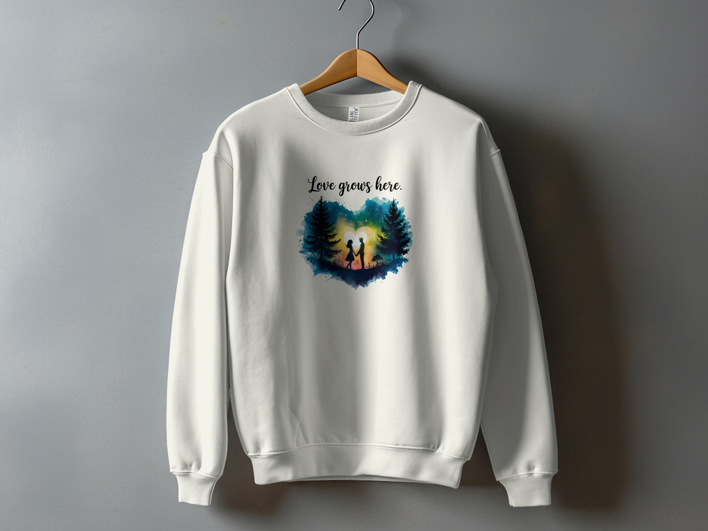 Love Grows Here Scenic Art Sweatshirt product type