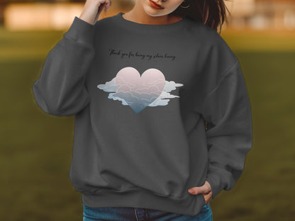Thank You For Being My Silver Lining Graphic Sweatshirt
