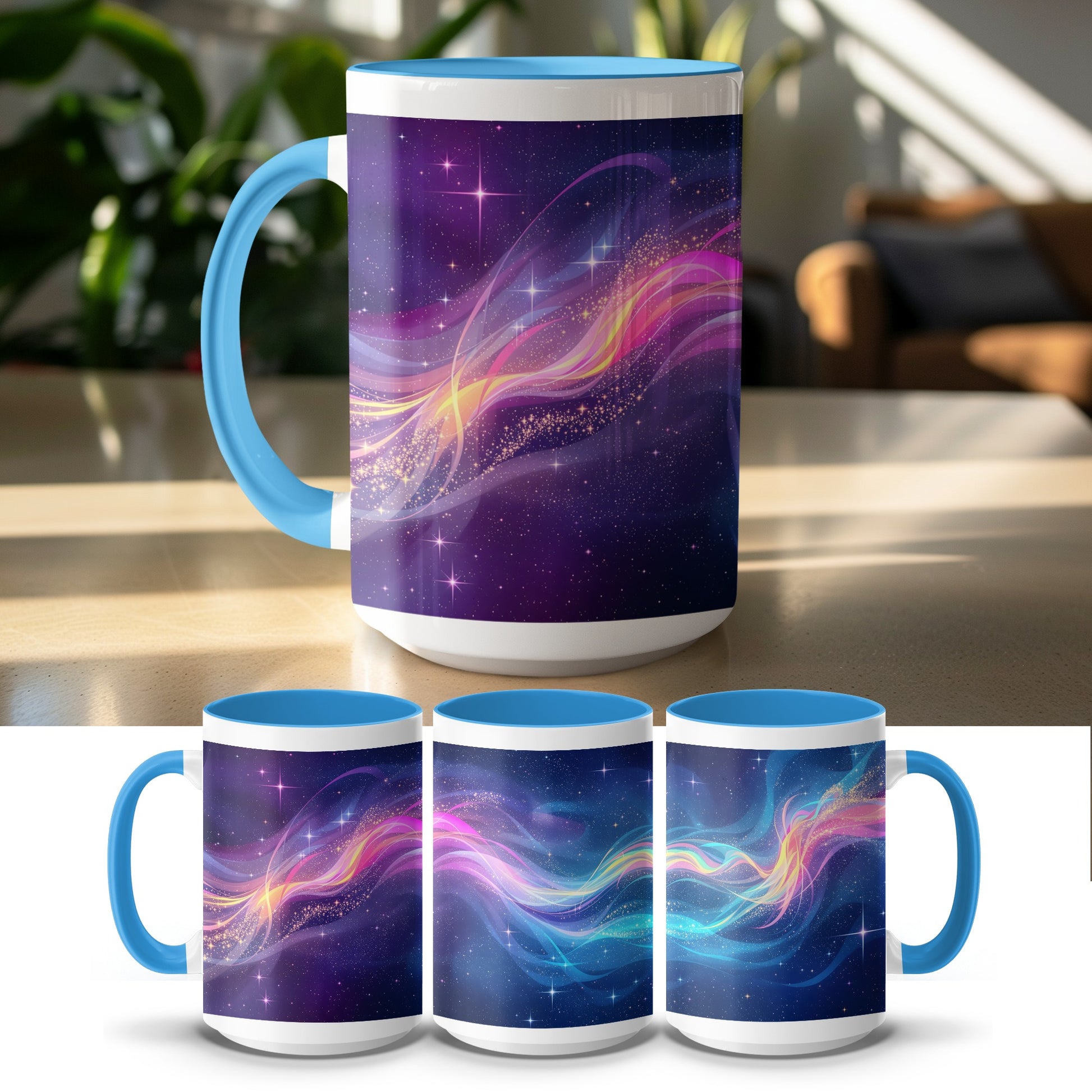 Colorful Cosmic Starry Sky Artistic Print Mug product
