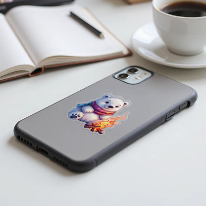 Adorable Bear Winter Design Printed Phone Case product type