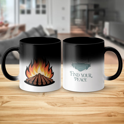Cozy Winter Campfire Theme Ceramic Mug product