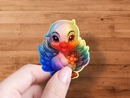 Cute Whimsical Colorful Animal Sticker product type