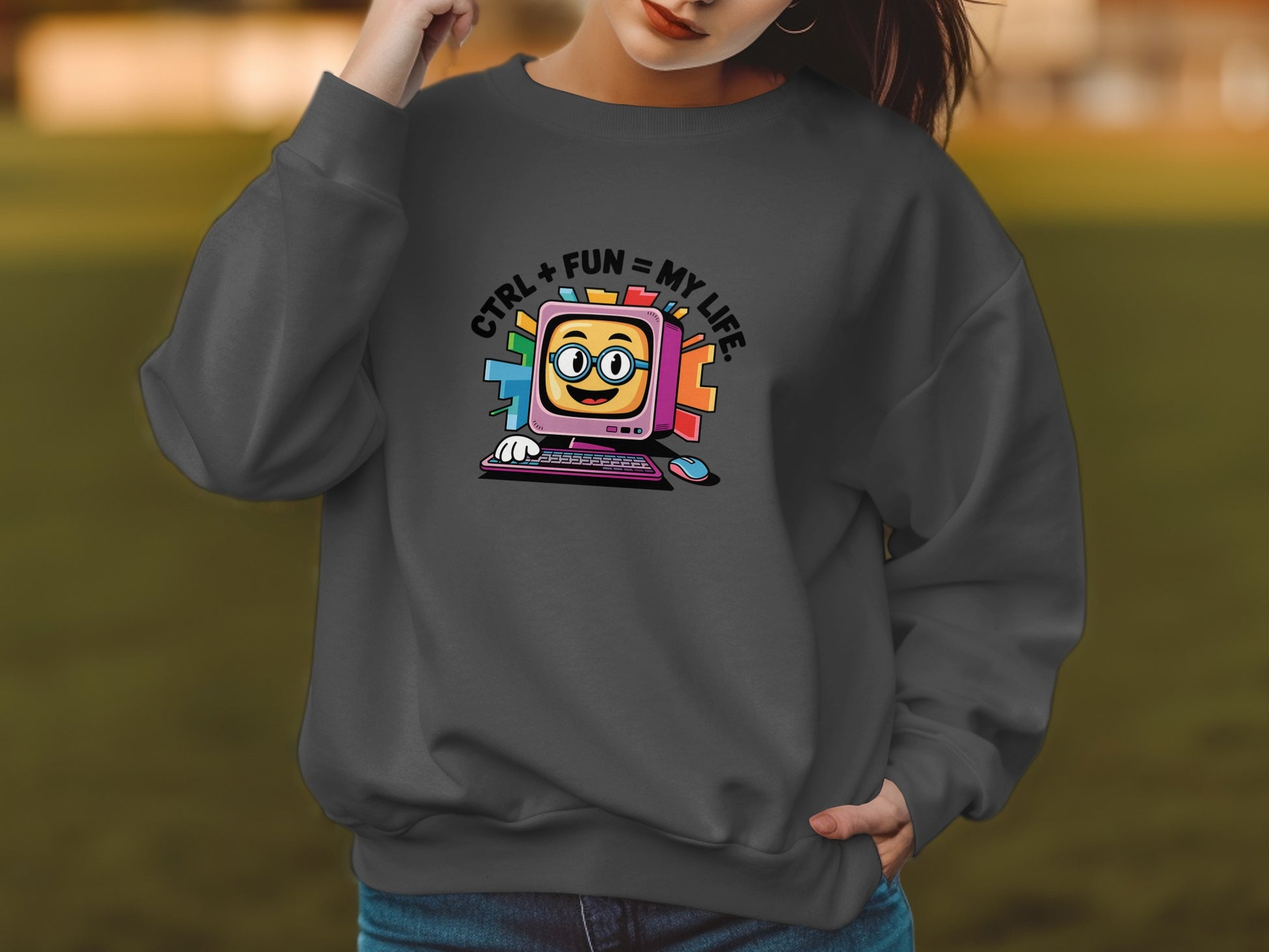 CTRL+FUN=MY LIFE Graphic Sweatshirt product