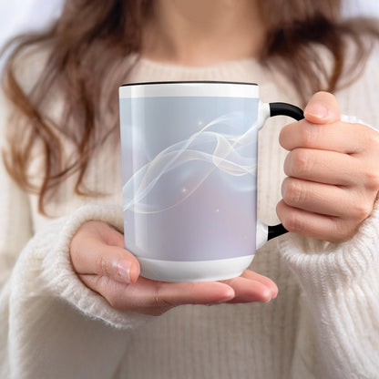 Elegant Whimsical Wave Design Ceramic Mug product