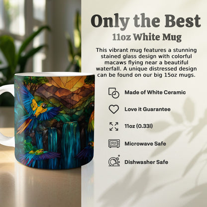 Stunning Stained Glass Birds Waterfall Mug product type