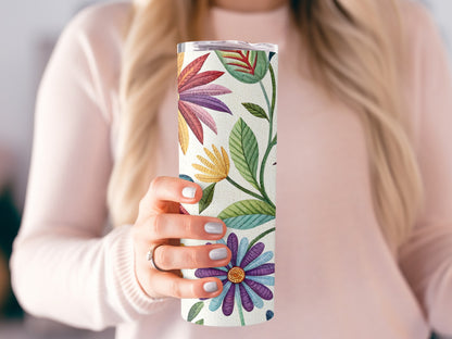Colorful Floral Design Insulated Tumbler Product Type