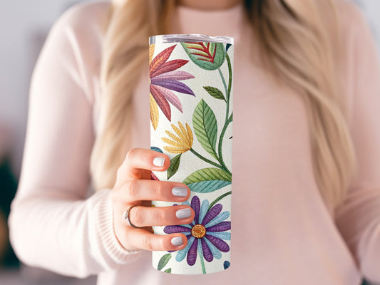 Colorful Floral Design Insulated Tumbler Product Type