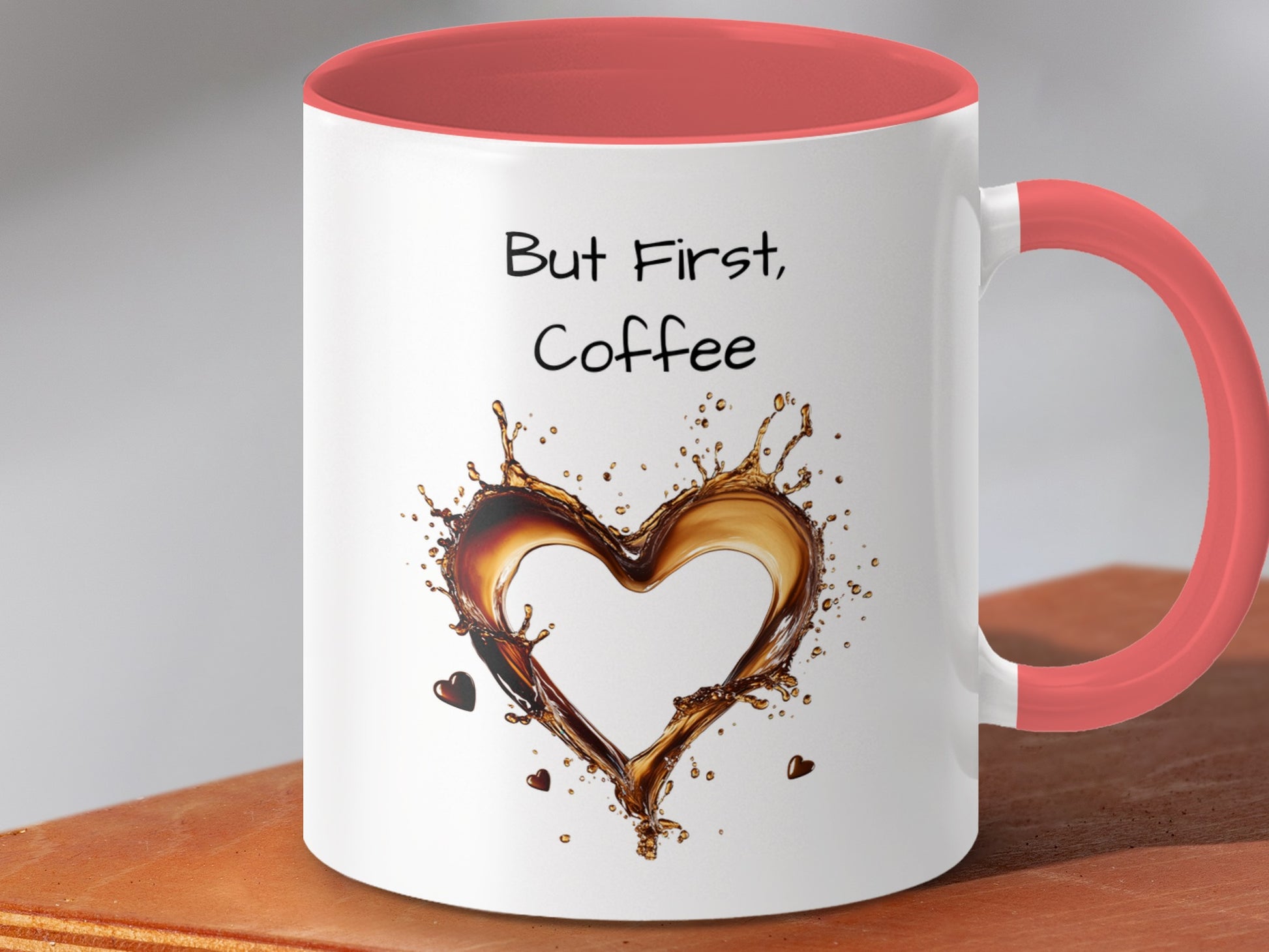 But First Coffee Heart Splash Design Mug product