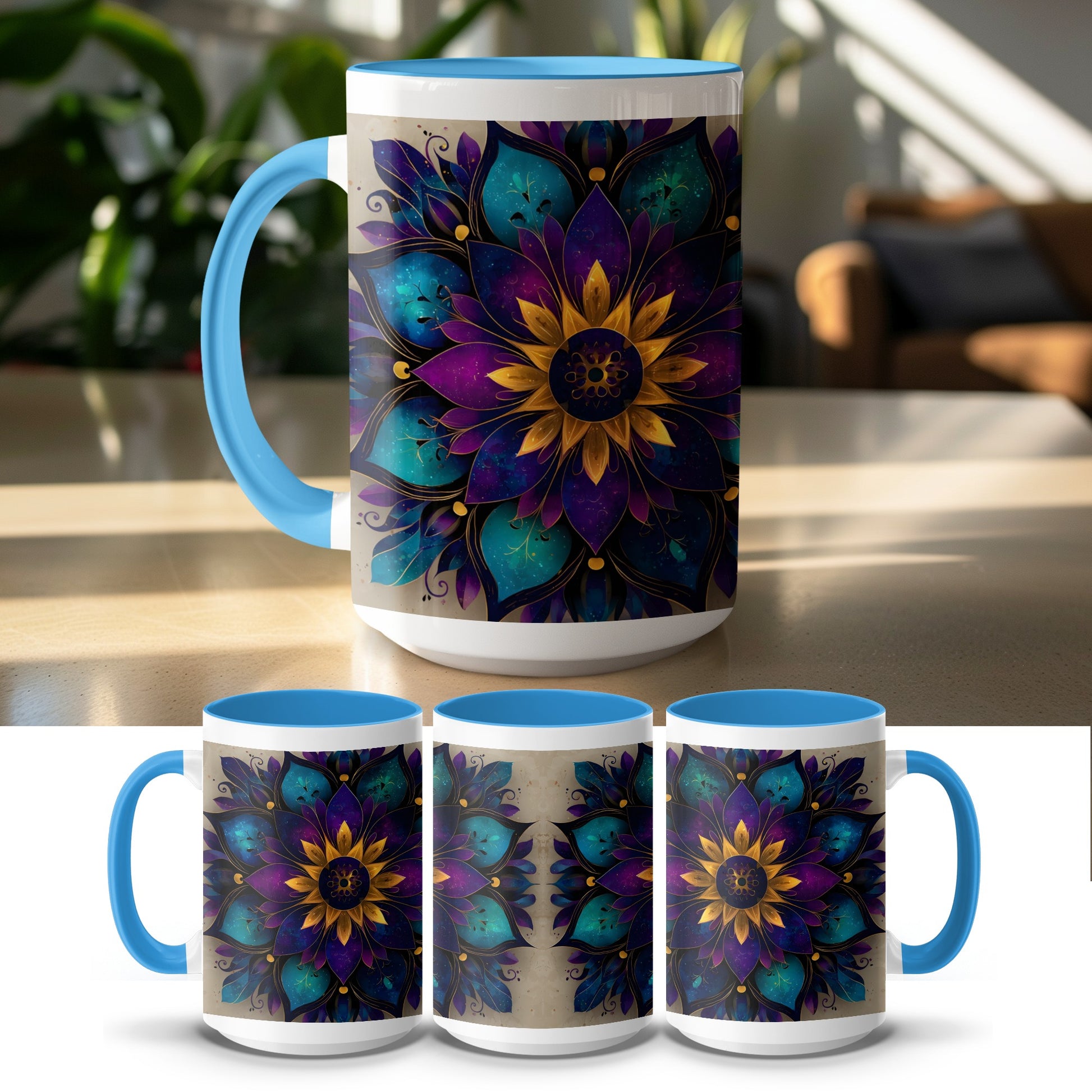 Vibrant Floral Design Coffee Mug Perfect Gift product