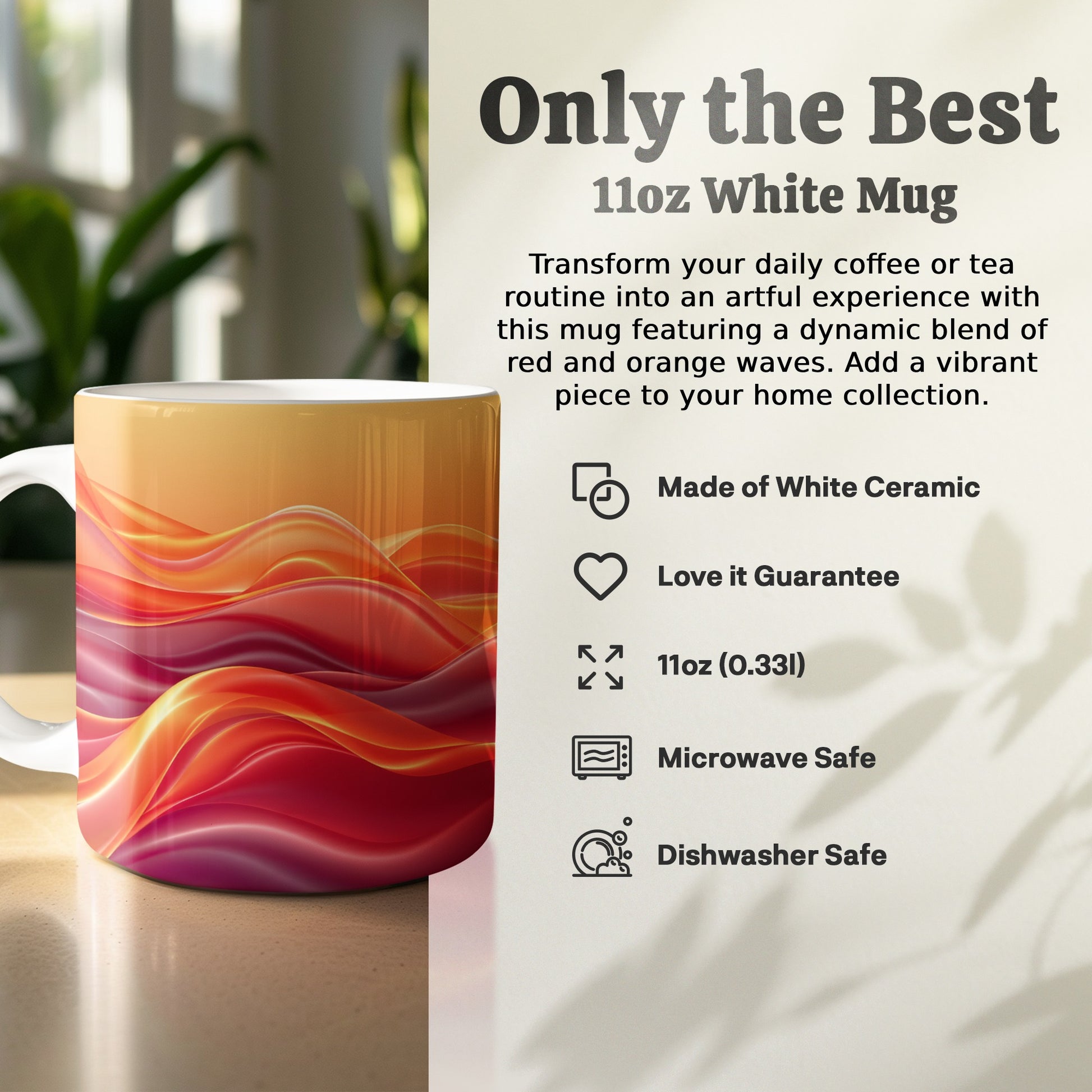 Only the Best 11oz White Mug coffee tea product