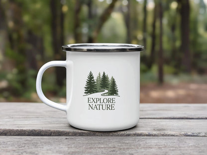 Explore Nature Adventure Forest Design Mug Product