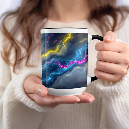 Colorful Lightning Abstract Art Mug product type