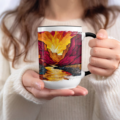 Vibrant Mountain Sunrise Scenic Mug perfect coffee product