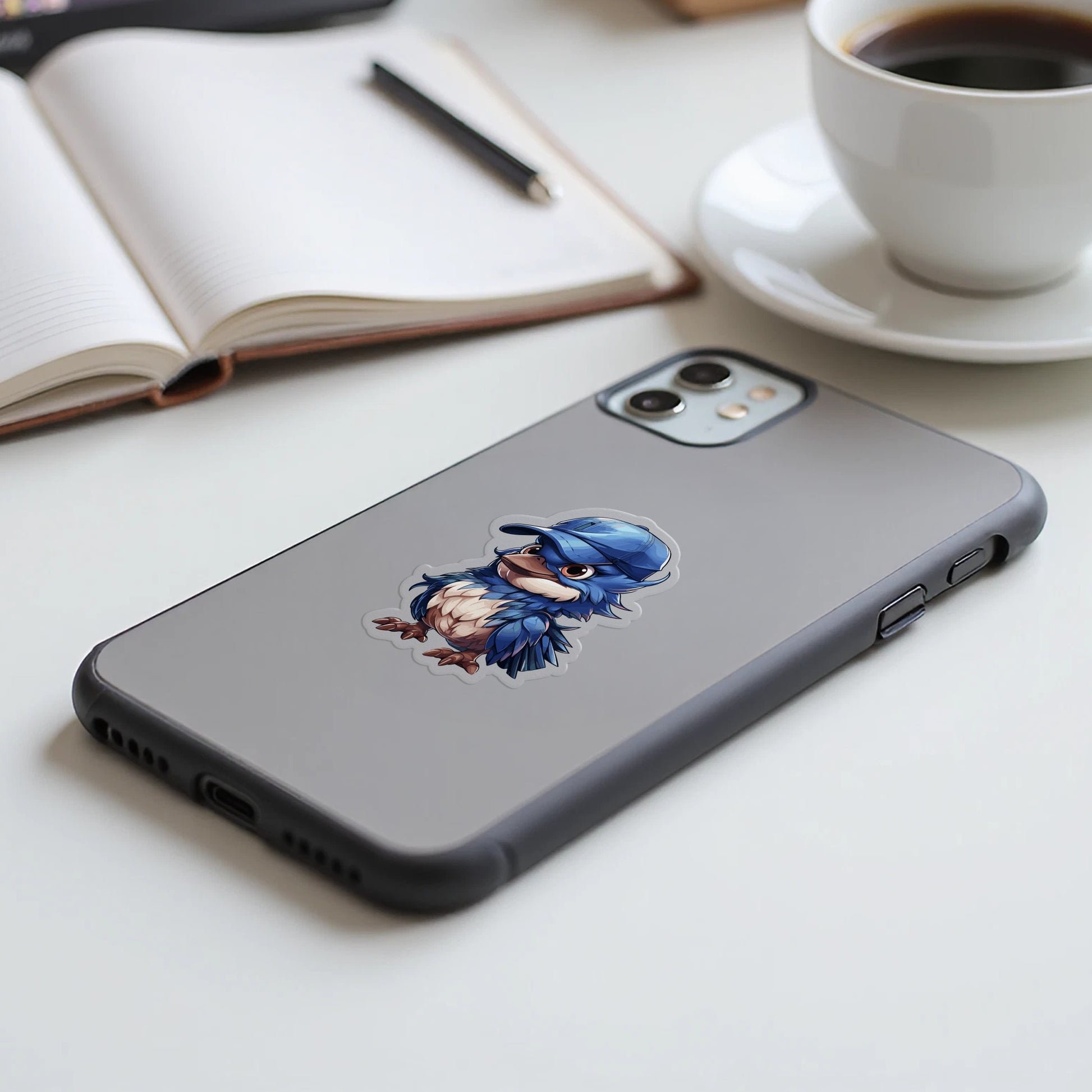 Adorable Blue Bird Design Protective Phone Case product