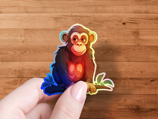 Cute Baby Monkey Sticker for Fun Decor Product