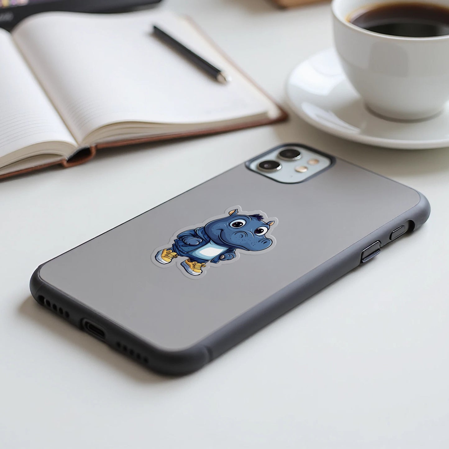 Cartoon Rhino Design iPhone Case Protective Product