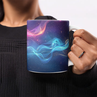 Galaxy Swirl Abstract Art Design on Ceramic Mug product