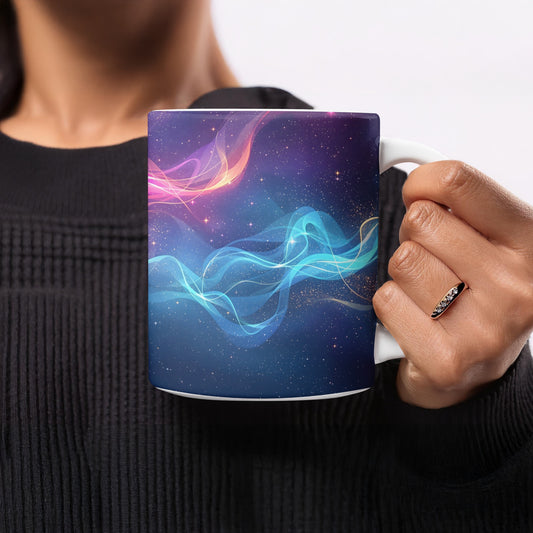 Galaxy Swirl Abstract Art Design on Ceramic Mug product