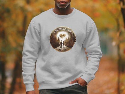 Love Grows Here Autumn Themed Sweatshirt Product