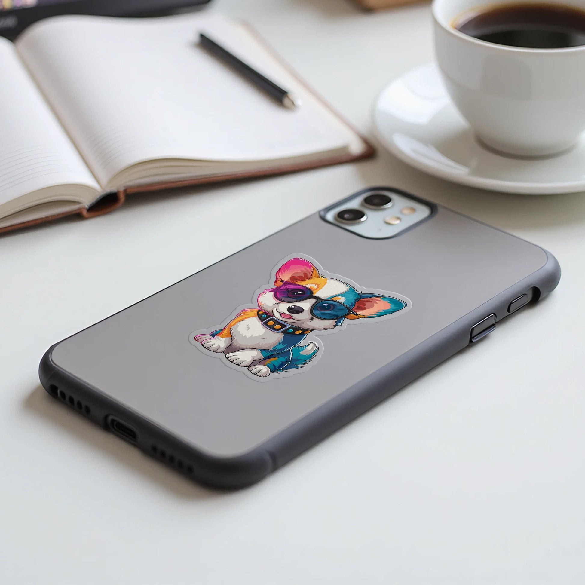 Cute Colorful French Bulldog Phone Case product