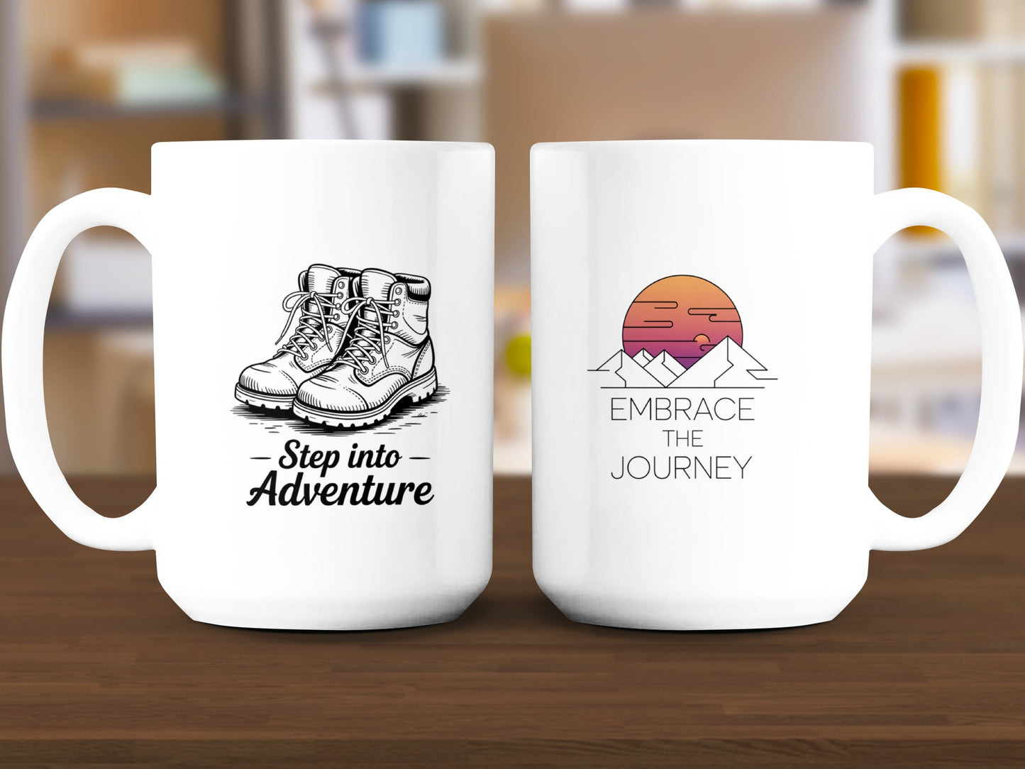 Step into Adventure Embrace the Journey mug product
