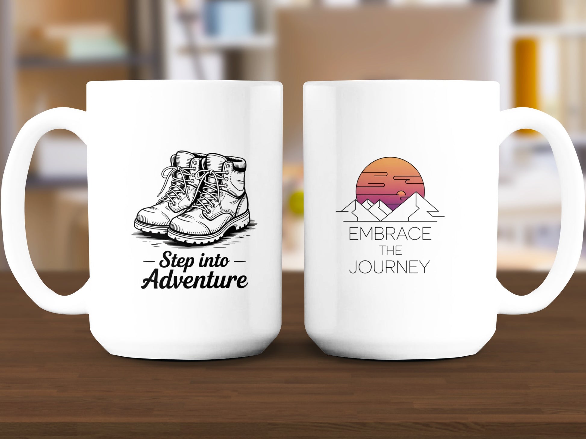 Step into Adventure Embrace the Journey mug product