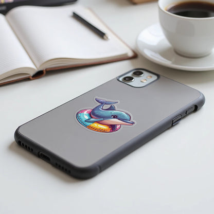 Colorful Dolphin Printed Phone Case product
