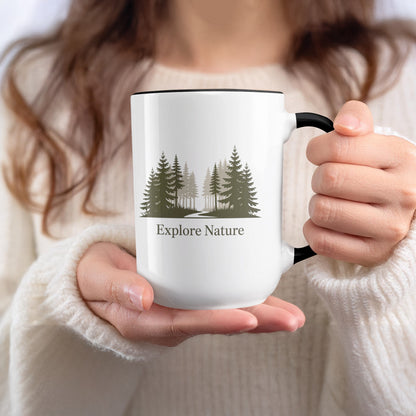 Explore Nature Forest Design Coffee Mug Product